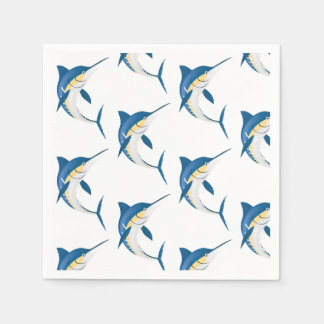 Blue Marlin pattern Napkins