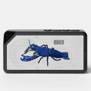 Blue marron crayfish cartoon illustration bluetooth speaker