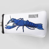 Blue marron crayfish cartoon illustration