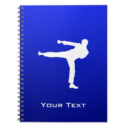 Blue Martial Arts Notebook
