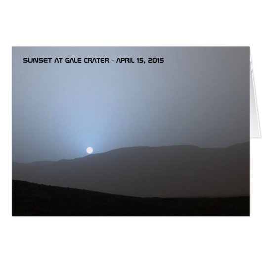 Blue Martian Sunset Cards (Front Horizontal)