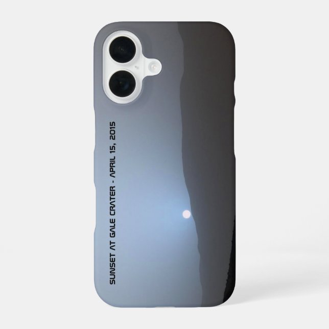 Blue Martian Sunset Iphone Case (Back)