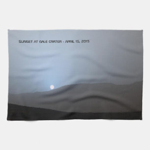 Blue Martian Sunset Kitchen Towel
