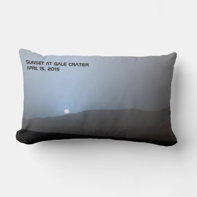 Blue Martian Sunset Lumbar Pillow (Front)