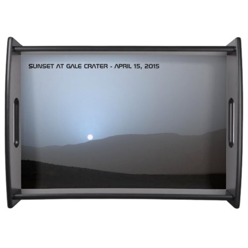 Blue Martian Sunset Serving Tray