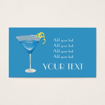Blue Martini by totallypainted at Zazzle