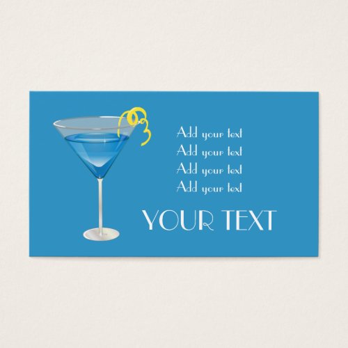 Blue Martini Business Cards