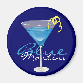 Blue Martini Magnet