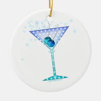 Blue Martini Ornament