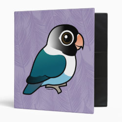 Blue Masked Lovebird Avery Signature Binder 8.5x11