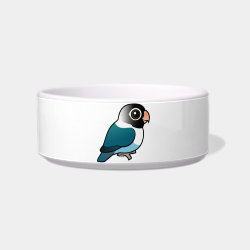 Blue Masked Lovebird Cat Food Bowl