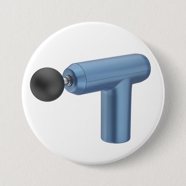 Blue massage gun button (Front)