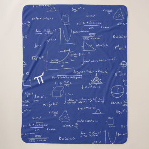 Blue Math Equations Formulas Algebra Nerd Sherpa Blanket