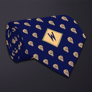 Blue Math Teacher Arithmetic Neck Tie