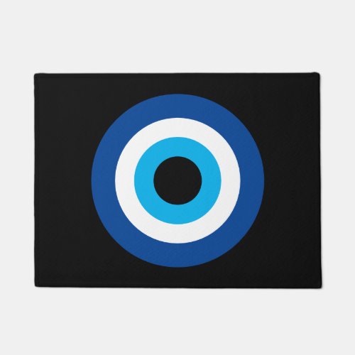 Blue Mati Evil Eye Nazar lucky charm doormat