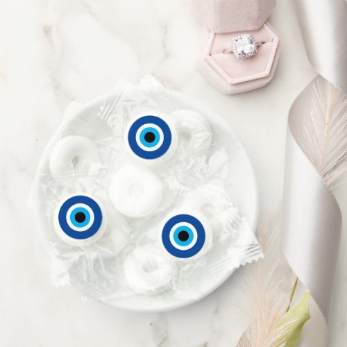 Blue Mati Evil Eye round Life Saver Mints