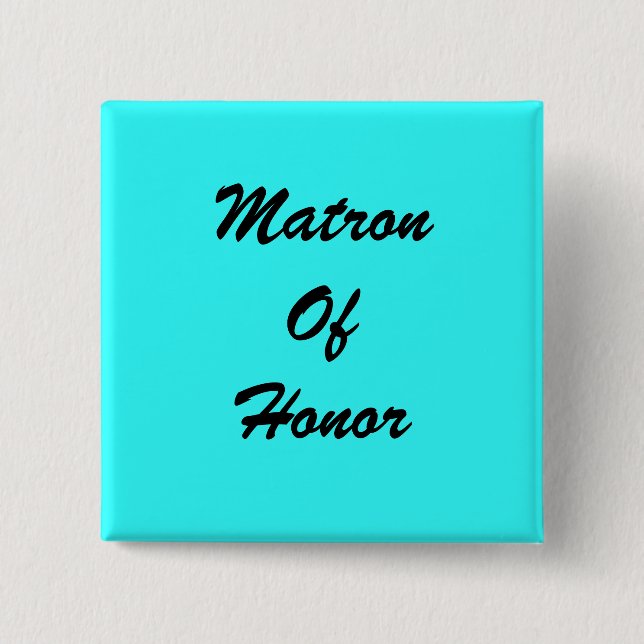 Blue Matron Of Honor PIn (Front)