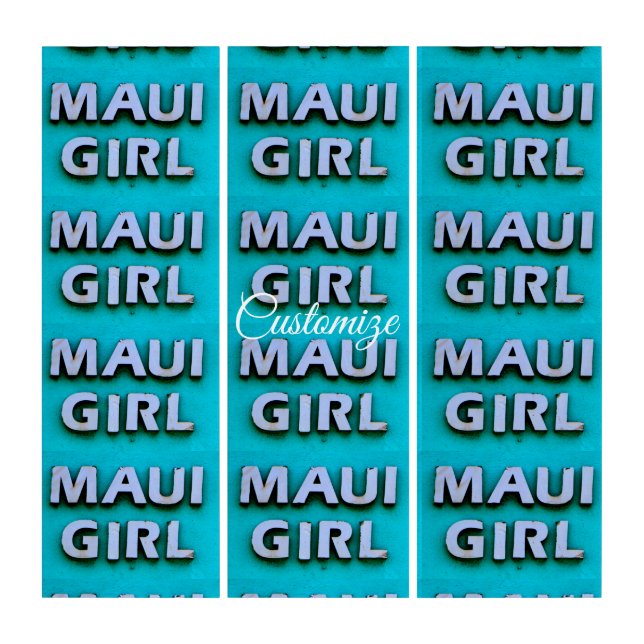 Blue Maui Girl Thunder_Cove Triptych (Front)