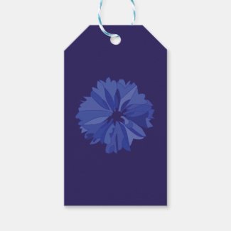 Blue Meadow Cornflower Floral Pattern 