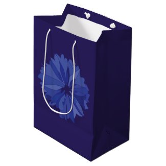 Blue Meadow Cornflower Floral Pattern 