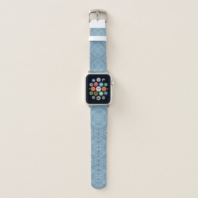 Blue Medallion Apple Watch Band (Front)