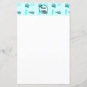 Blue media business pattern (Front)