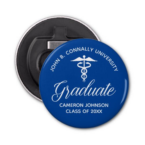 Blue Medical School Graduation Party Keepsake Bottle Opener
