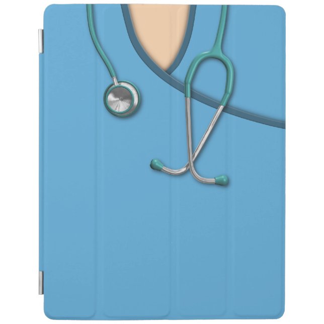 Blue Medical Scrubs iPad Smart Cover (Front)