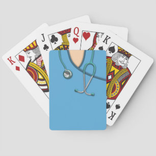 Blue Medical Scrubs Poker Cards