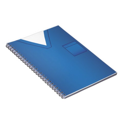 Blue Medical Scrubs Uniform Notebook