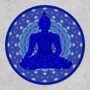 Blue Medicine Buddha Mandala Patch