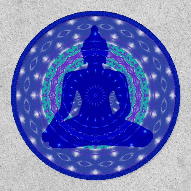 Blue Medicine Buddha Mandala Patch (Front)