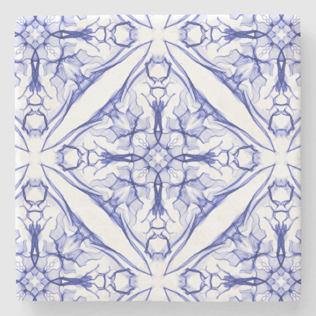 Blue Medieval Stone Coaster (Front)