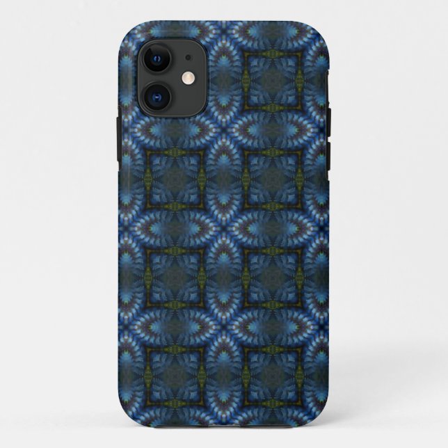 Blue Medieval Tapestry Pattern Cool iPhone 5 Case (Back)