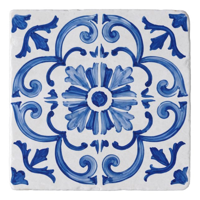 Blue Mediterranean  Trivet (Front)