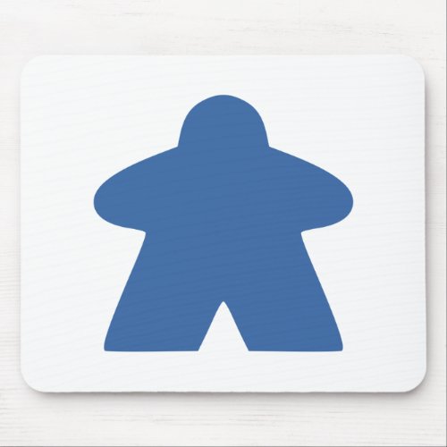 Blue Meeple Board Game Piece Mouse Pad