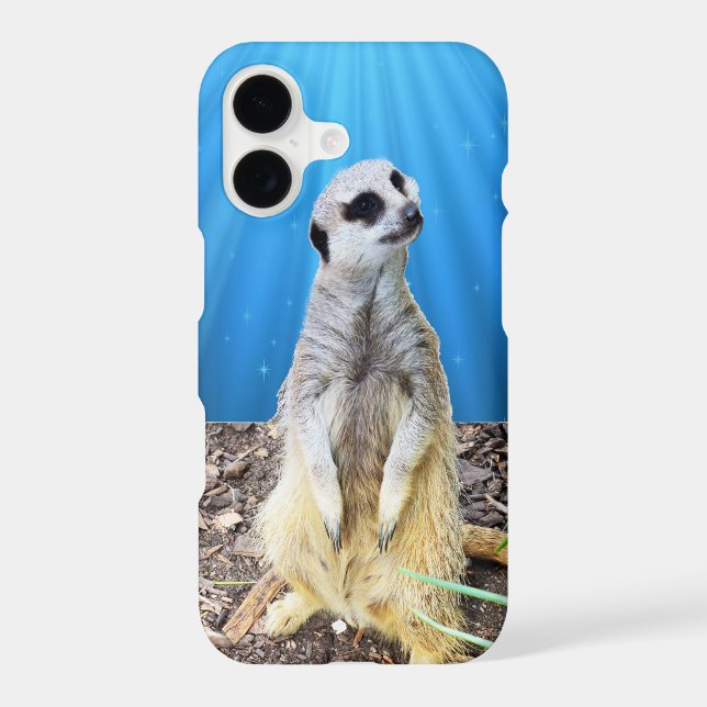 Blue Meerkat Night,_ Case-Mate iPhone Case (Back)
