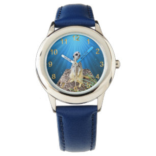 Blue Meerkat Night Pop Out Art, Watch