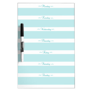 Blue MENU Dry Erase Board