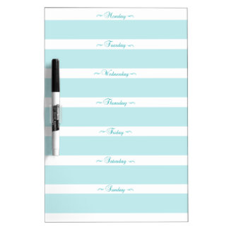 Blue MENU Dry Erase Board