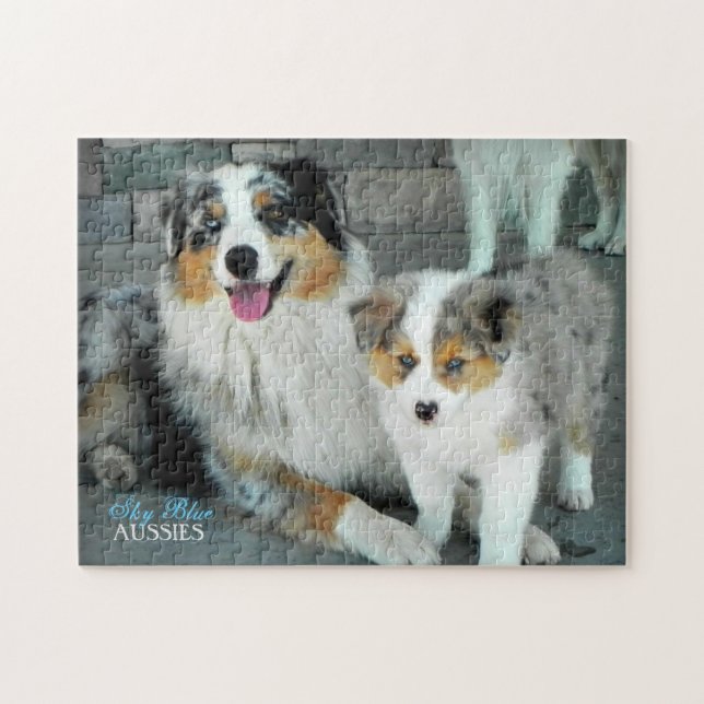 Blue Merle Aussies Puzzle (Horizontal)