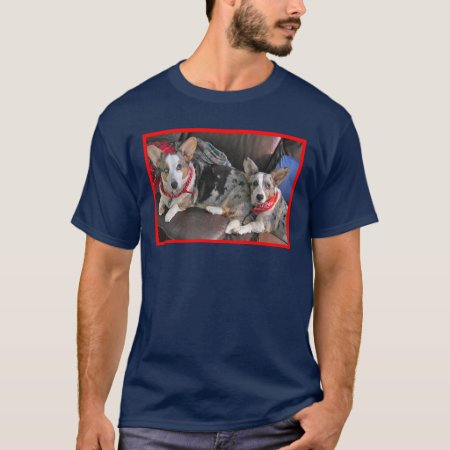 Blue Merle Corgi Buddies T-shirt