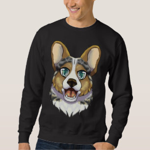 Blue Merle Corgi Sweatshirt