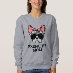 Blue Merle Female French Bulldog Frenchie Dog Mom  Sweatshirt