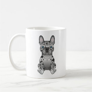 Blue Merle French Bulldog / Frenchie Cartoon Dog Coffee Mug