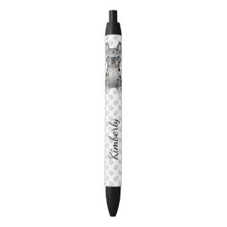 Blue Merle French Bulldog Frenchie Cute Dog &amp; Name Pen