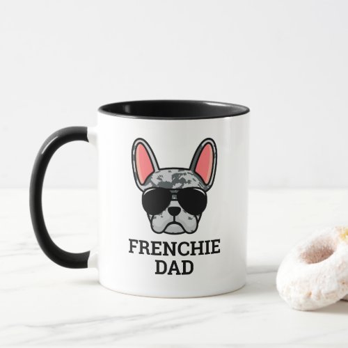 Blue Merle French Bulldog Frenchie Dog Dad Mug