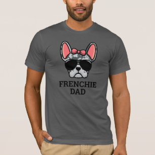 Blue Merle French Bulldog Frenchie Dog Dad T-Shirt
