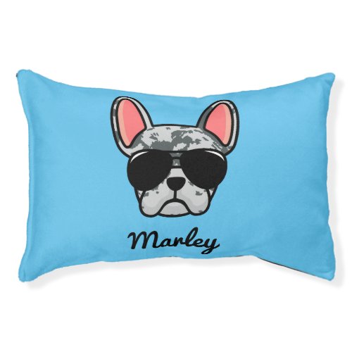 Blue Merle French Bulldog Pet Bed