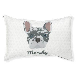 Blue Merle French Bulldog Pet Bed